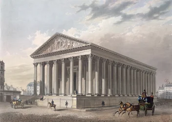 Vista exterior de la Madeleine, París